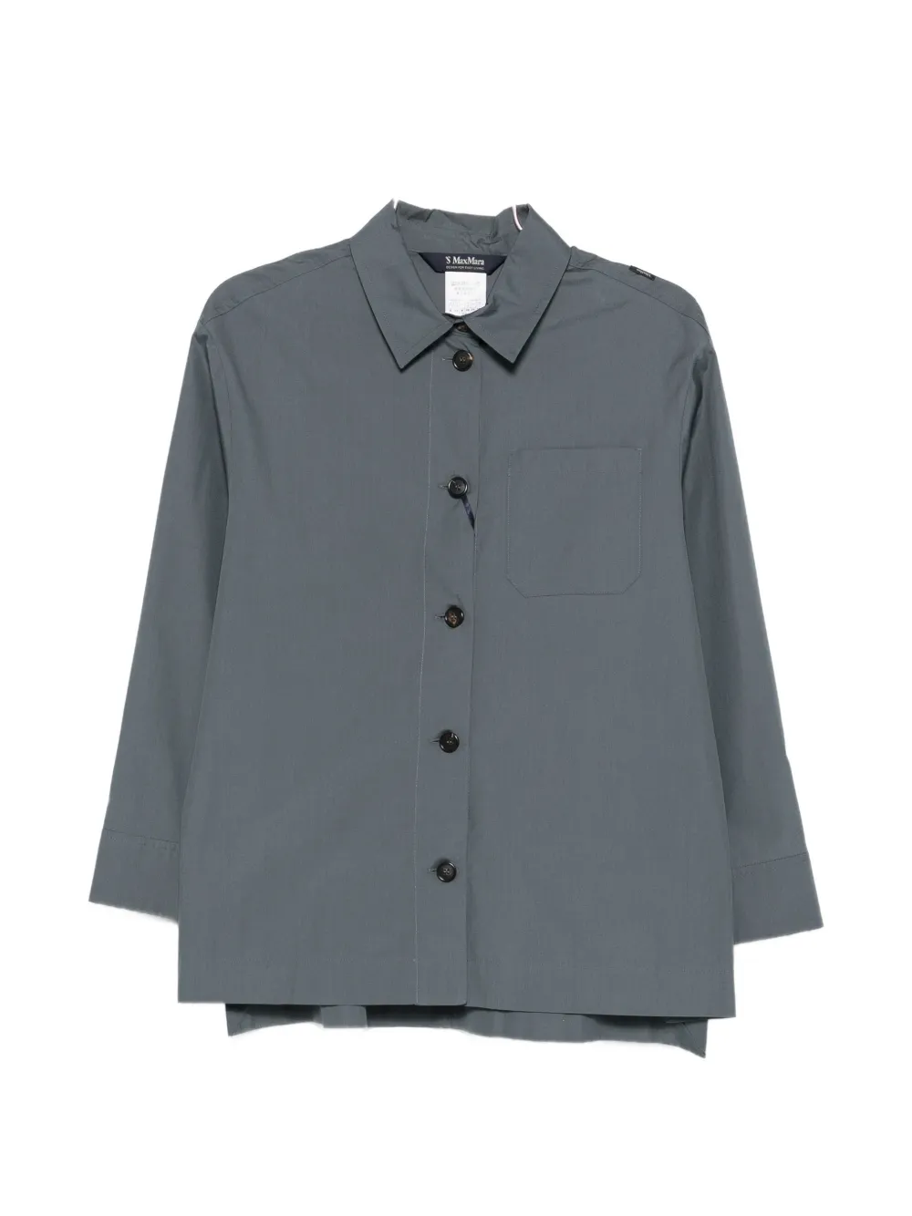 'S Max Mara Marianne button-up patch-pocket shirt - Grigio
