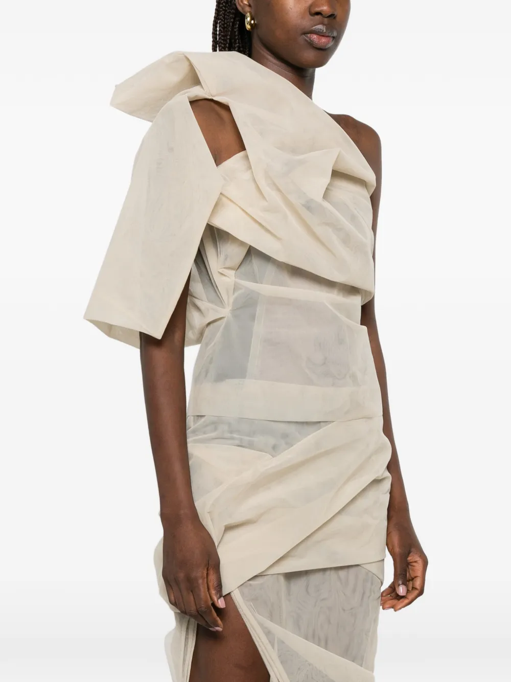 Rick Owens Top met gedrapeerd detail Beige