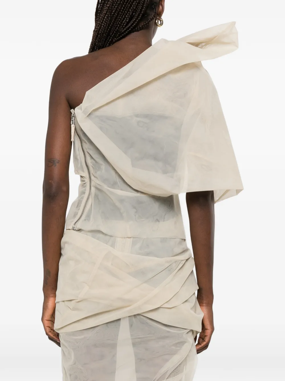 Rick Owens Top met gedrapeerd detail Beige