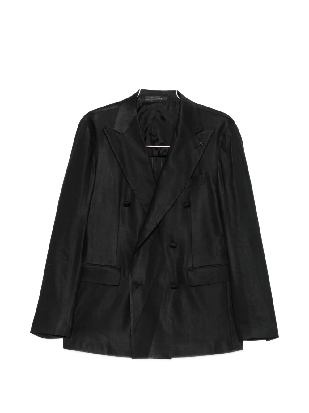 Tagliatore double-breasted peak-lapel suit - Nero