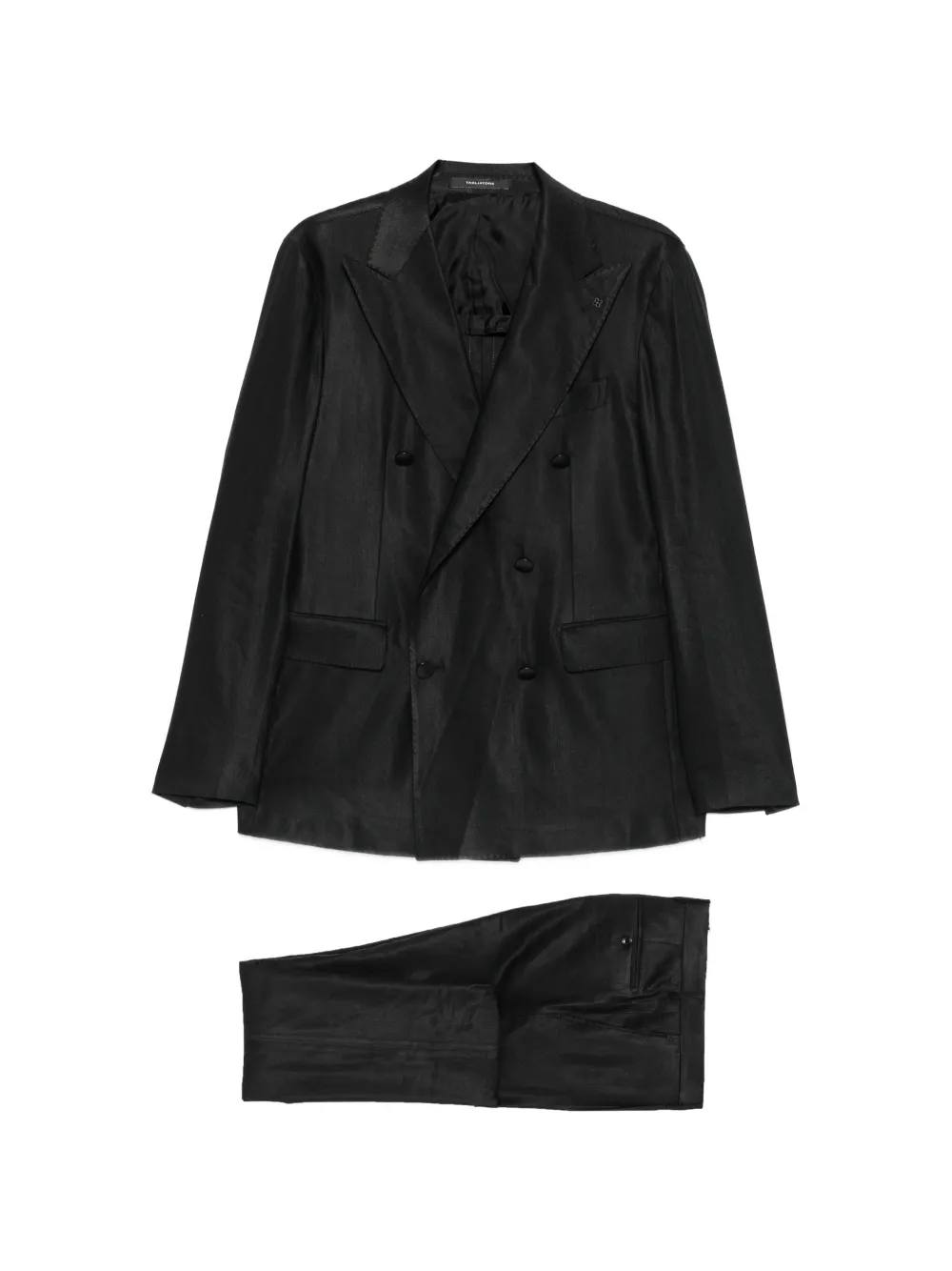 Tagliatore double-breasted peak-lapel suit - Nero