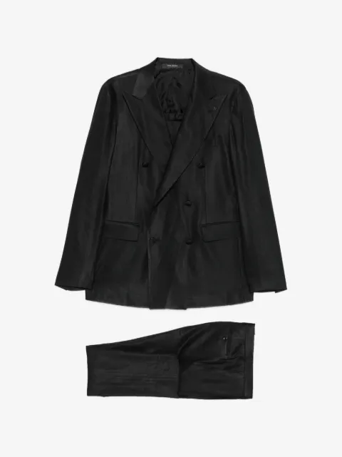 Tagliatore double-breasted peak-lapel suit
