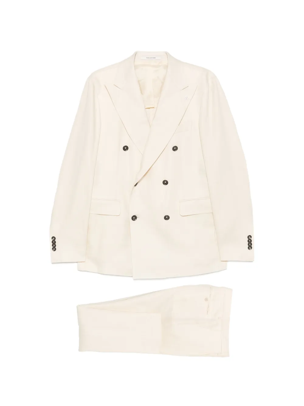 Tagliatore double-breasted peak-lapel suit - Toni neutri