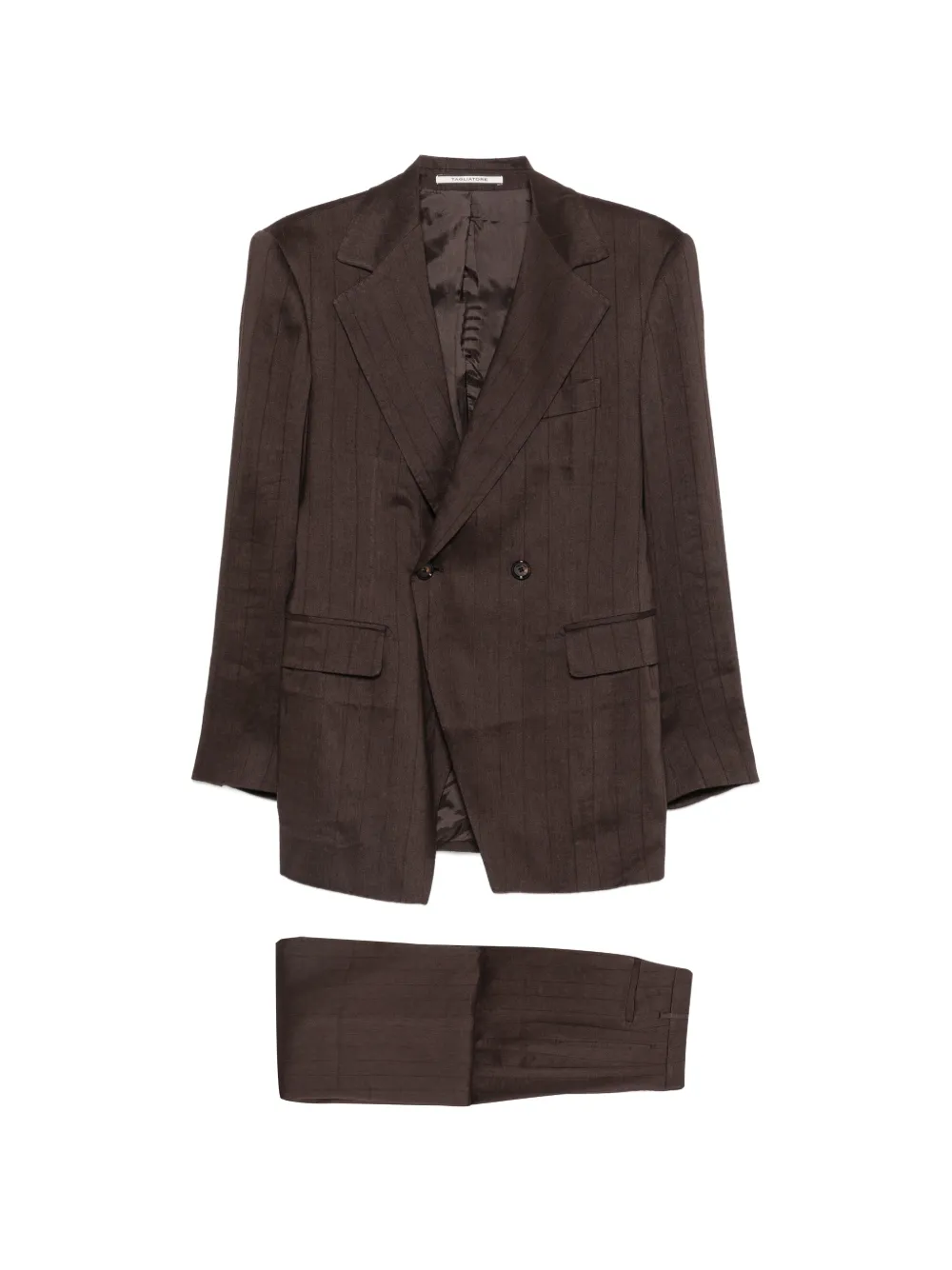Tagliatore pinstripe double-breasted suit - Marrone