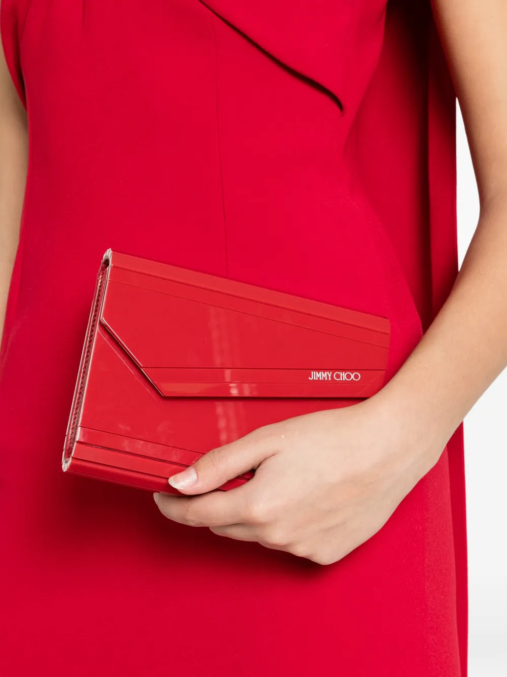 Jimmy Choo Candy クラッチバッグ | レッド | FARFETCH JP