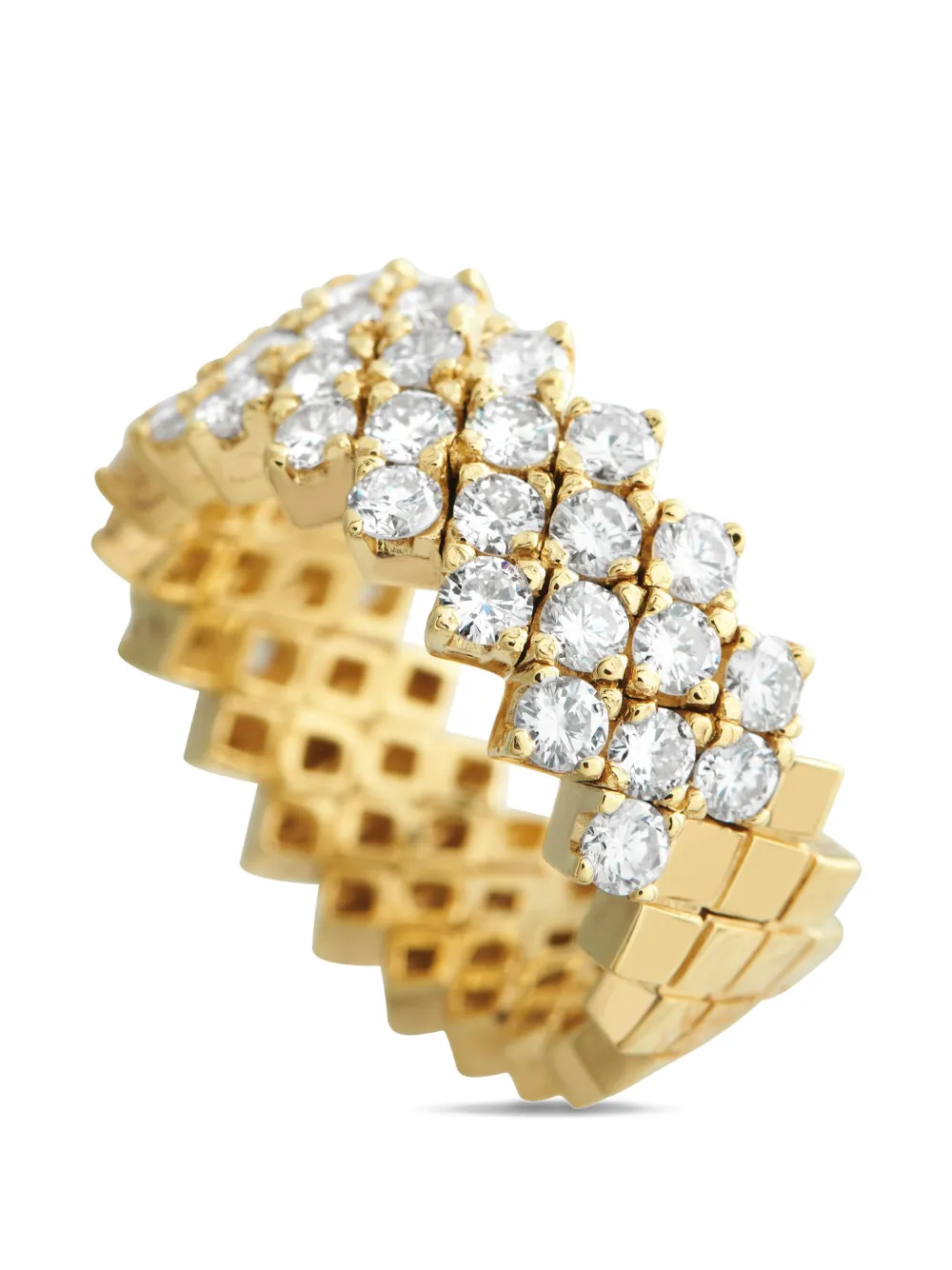 LB Exclusive diamond lattice ring - Oro