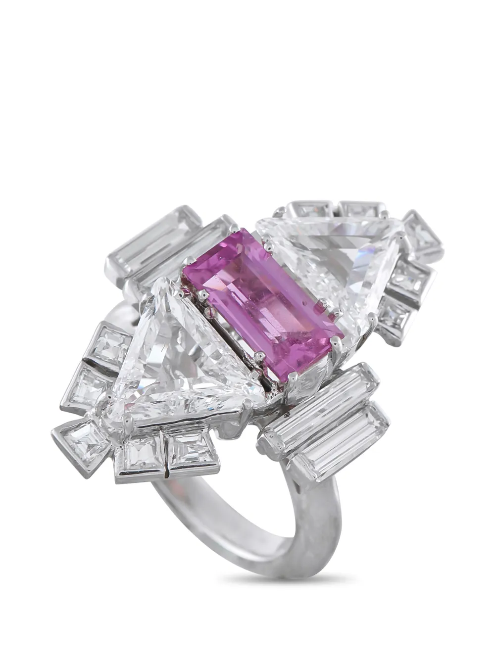 LB Exclusive pink sapphire and diamond ring - Argento