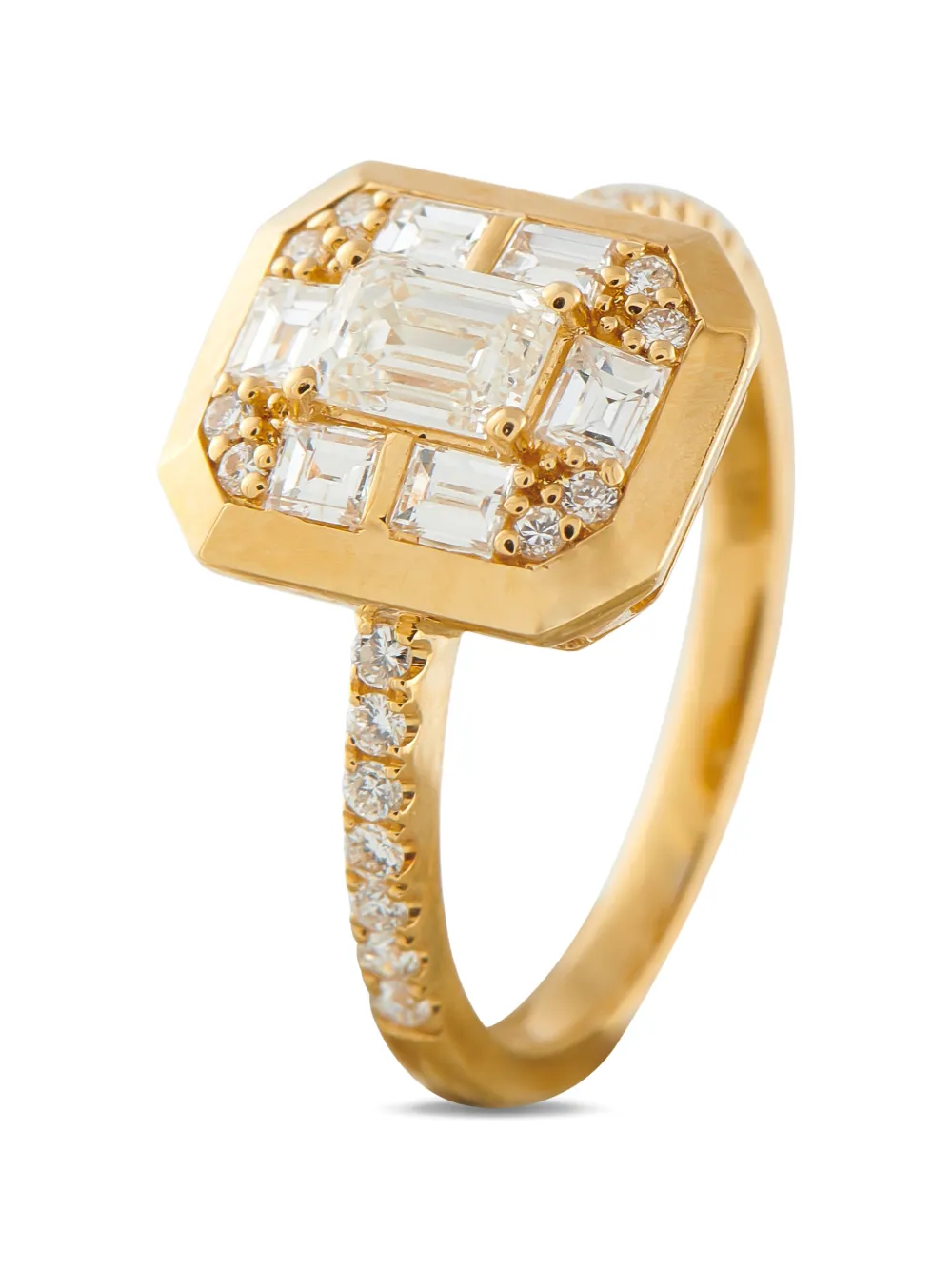 LB Exclusive 18K yellow gold diamond ring - Oro