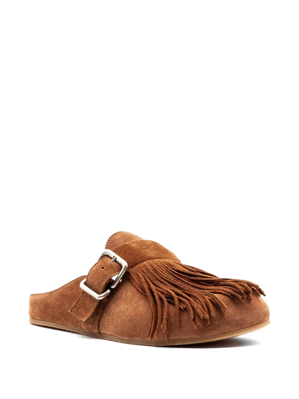 Vic Matie fringed buckle mules Bruin