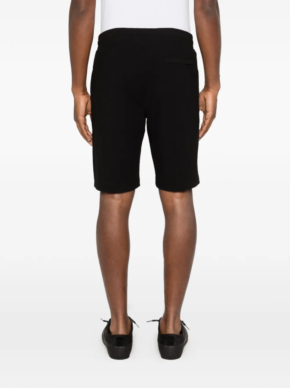 Karl Lagerfeld Shorts met geborduurd logo Zwart