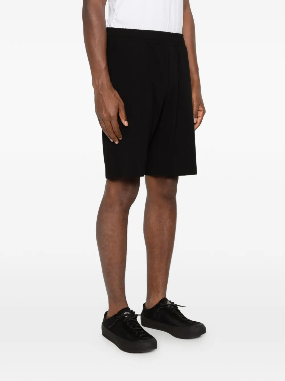 Karl Lagerfeld Shorts met geborduurd logo Zwart