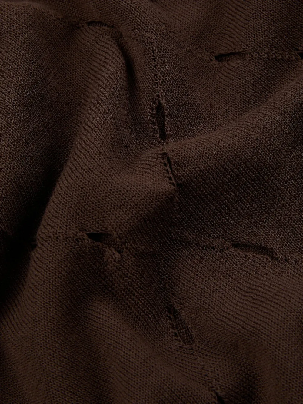 Zanone Cotton Sweater In Brown