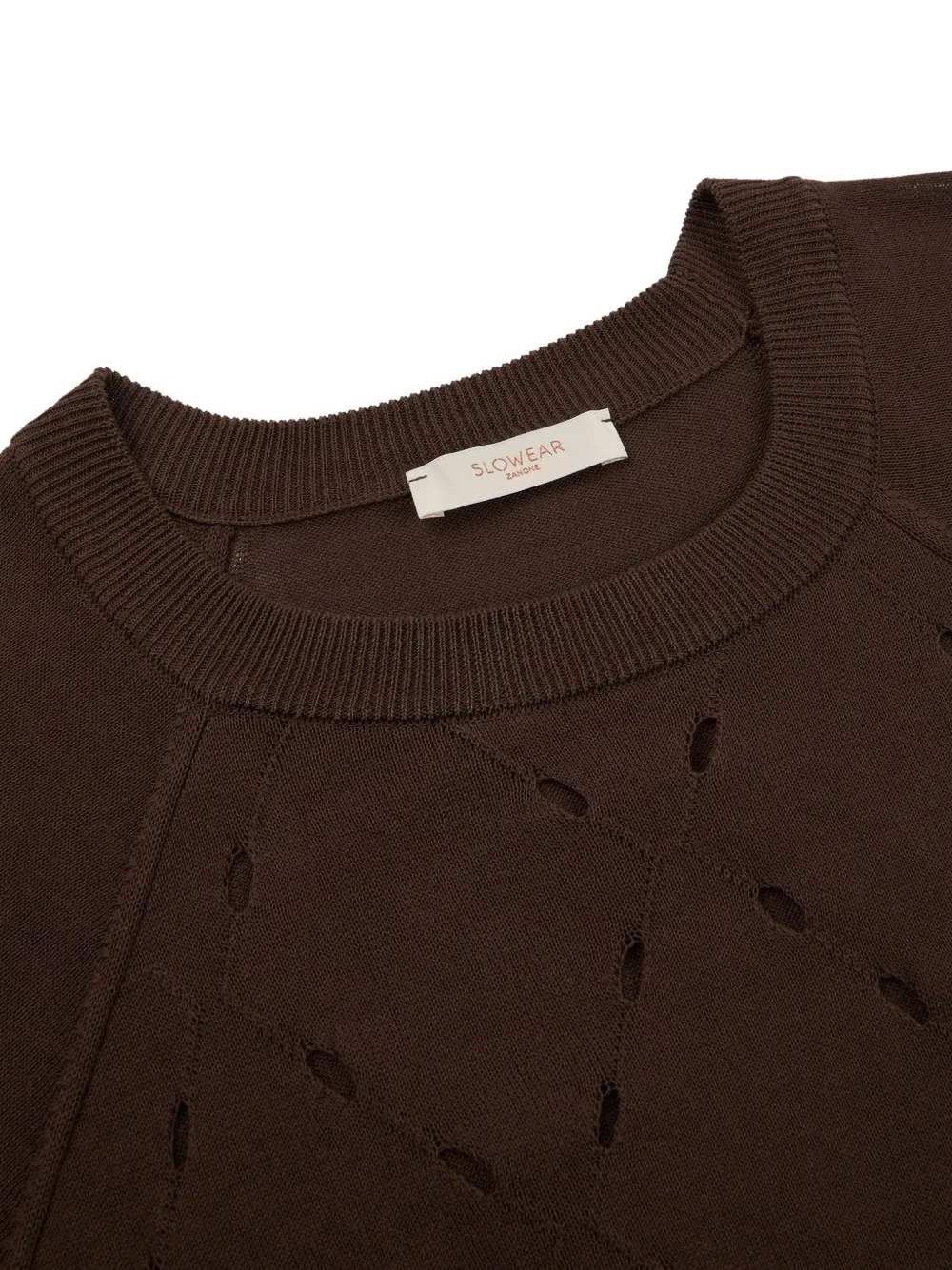  Zanone Jersey De Algodón - Marrón 
