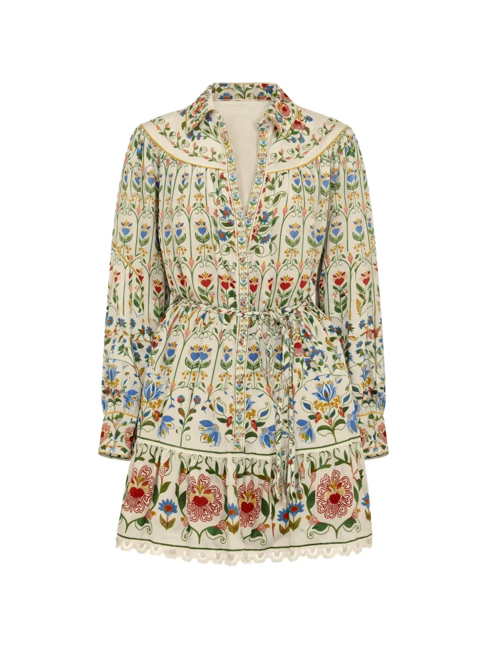 FARM Rio floral mini dress - Nude