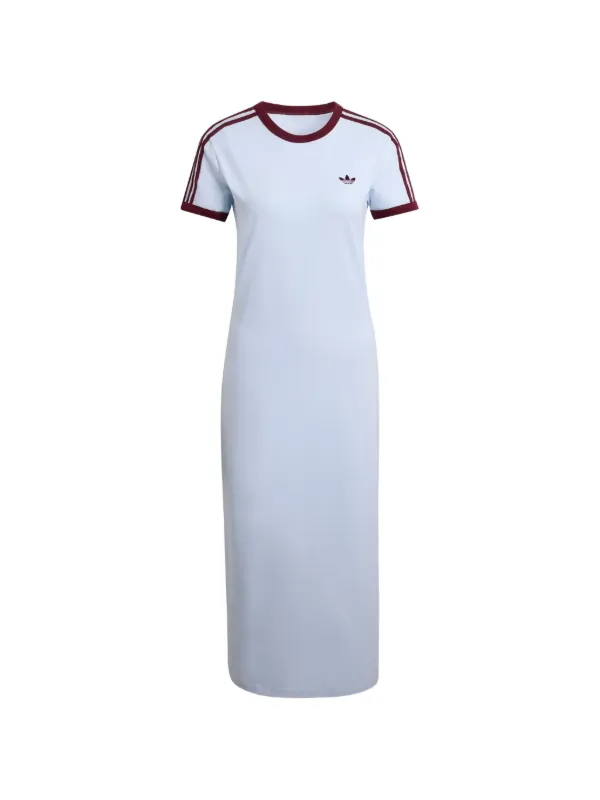adidas midi dress adidas Originals 3 stripe midi dress in black