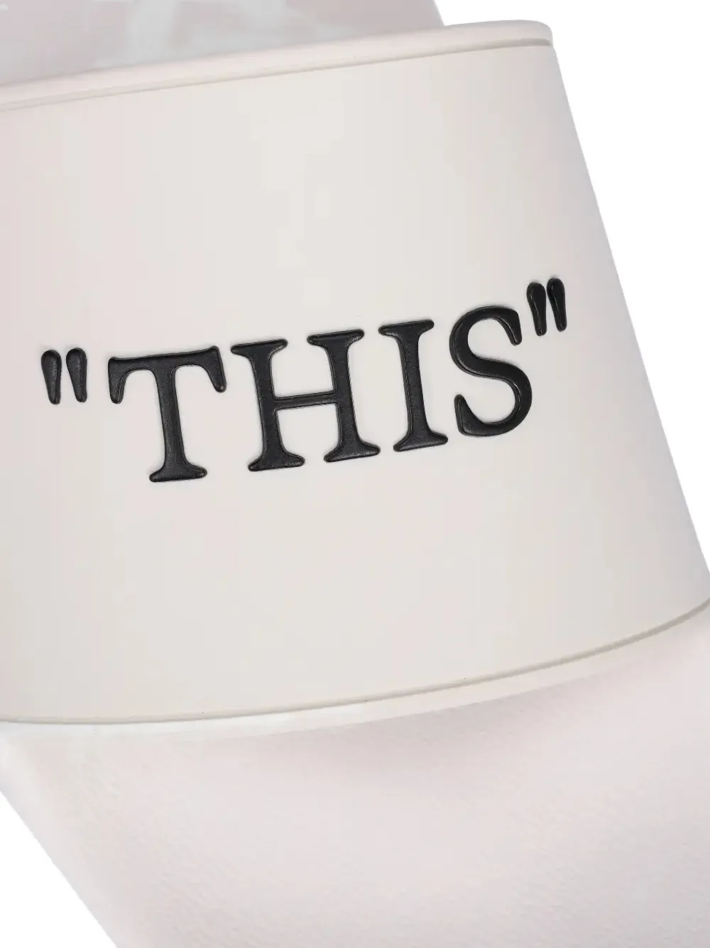 Off-White Slippers met logo Wit