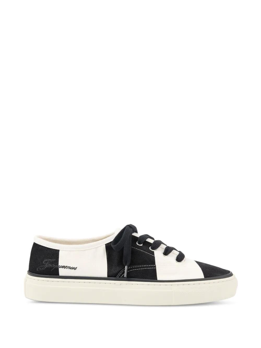 Jacquemus Féfé panelled lace-up sneakers - Nero