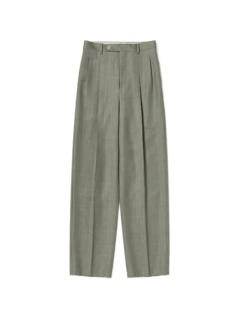 Auralee wide-leg pleated trousers
