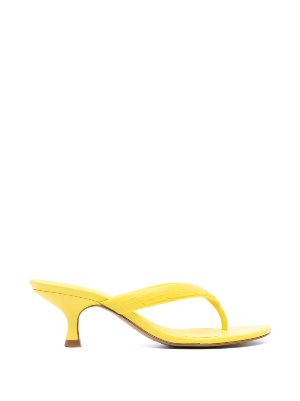 FARM Rio yellow-rob heeled sandals