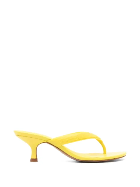 FARM Rio yellow-rob heeled sandals