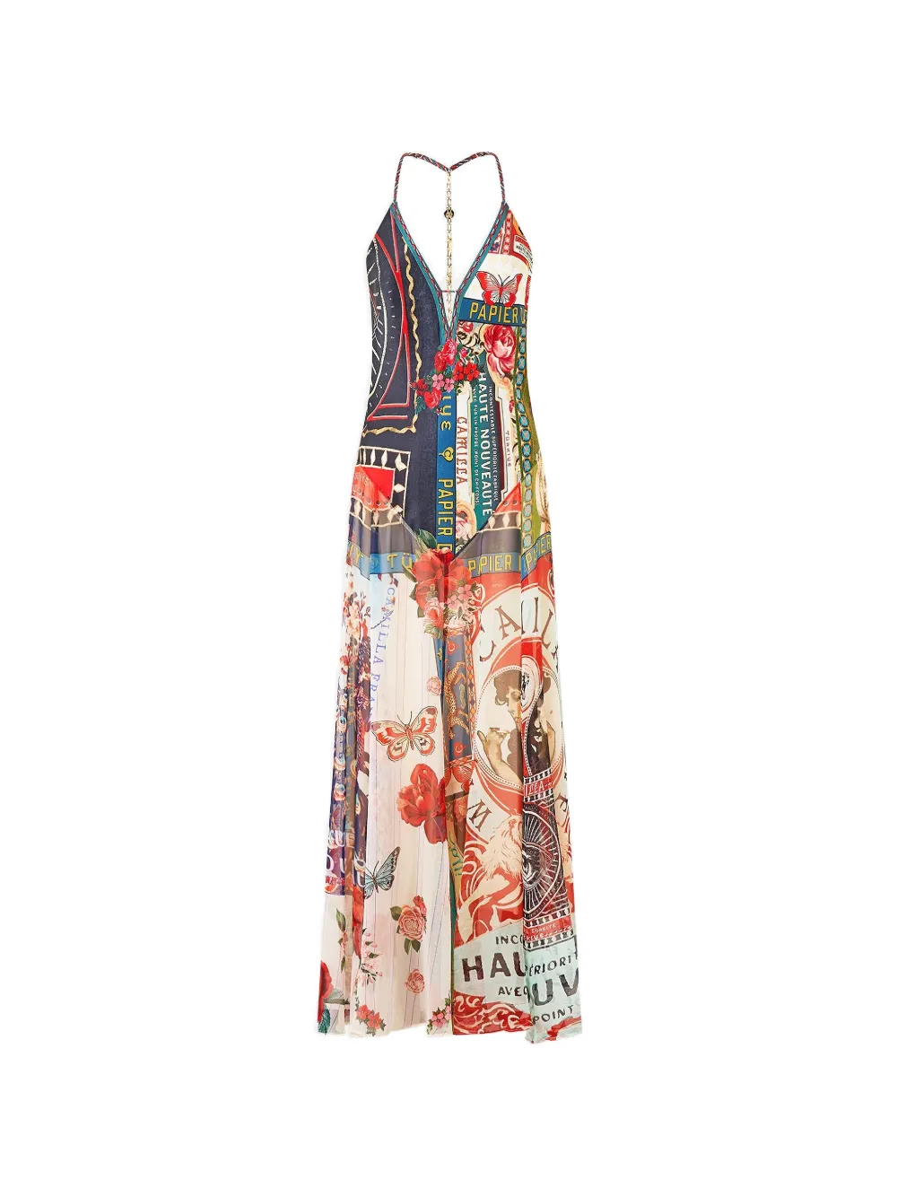 Camilla silk maxi dress - Toni neutri