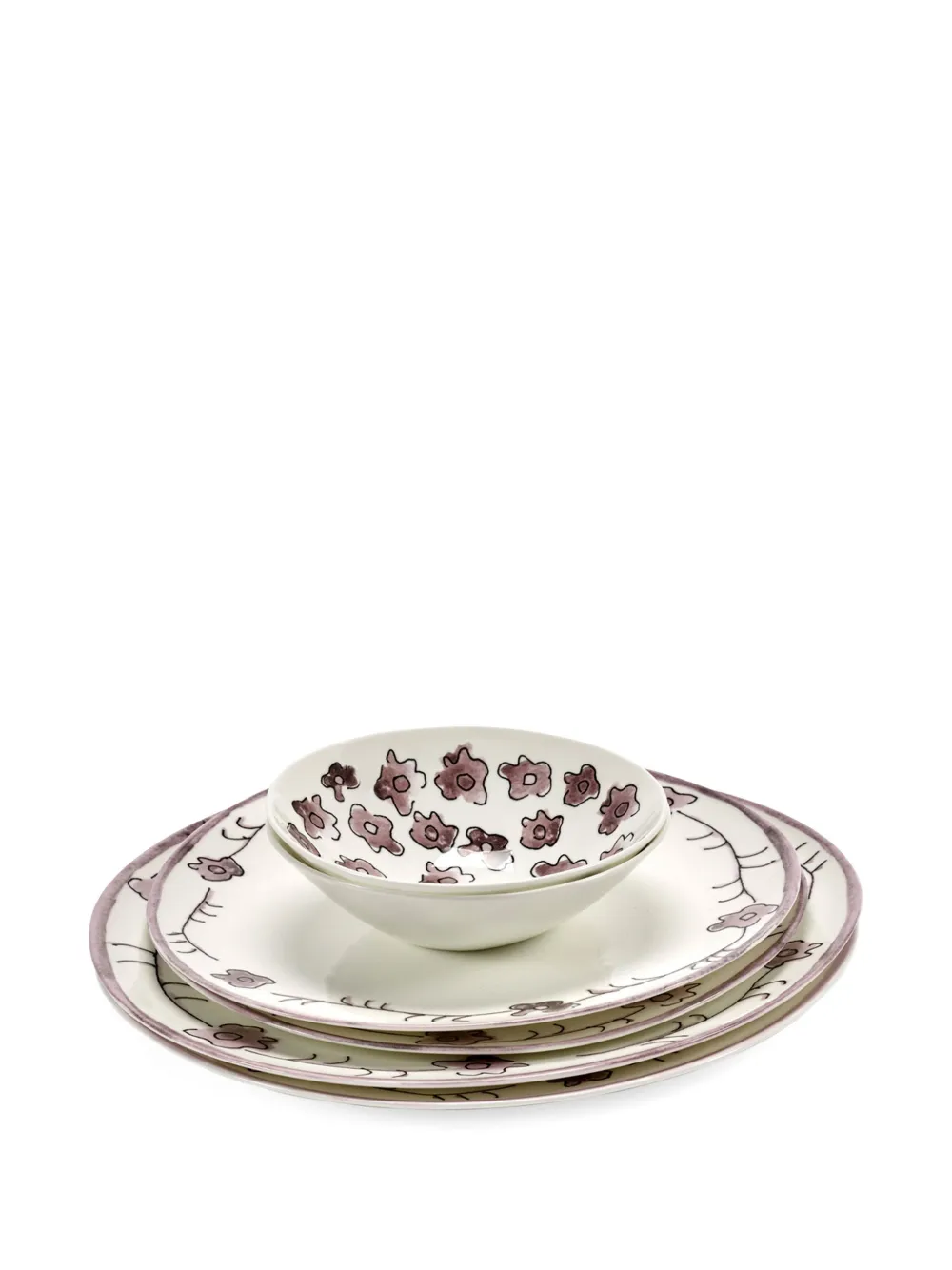 Serax floral servie (set of six) - Bianco