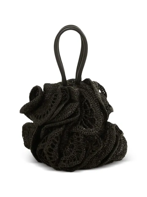 FARM Rio raffia flower tote bag