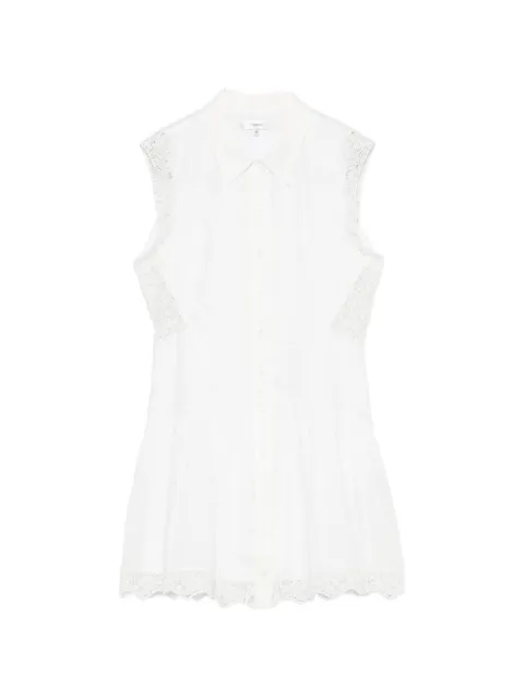 FRAME embroidered mini dress