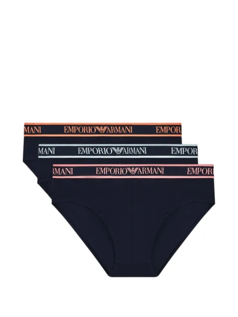 Emporio Armani logo-waistband boxers set (set of three)