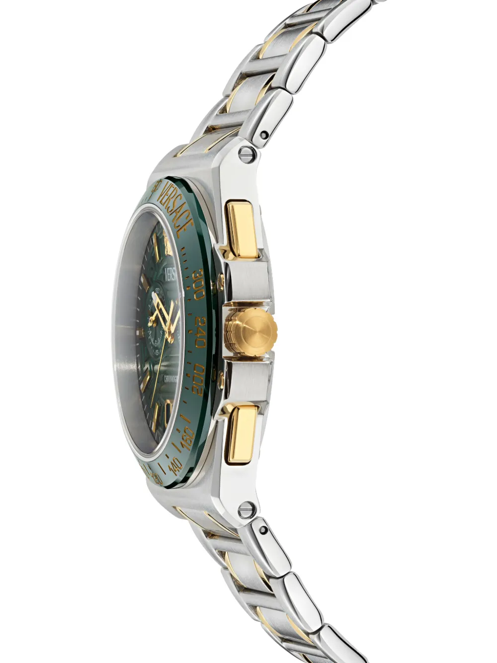  Versace Reloj Grecca De 43 Mm - Verde 