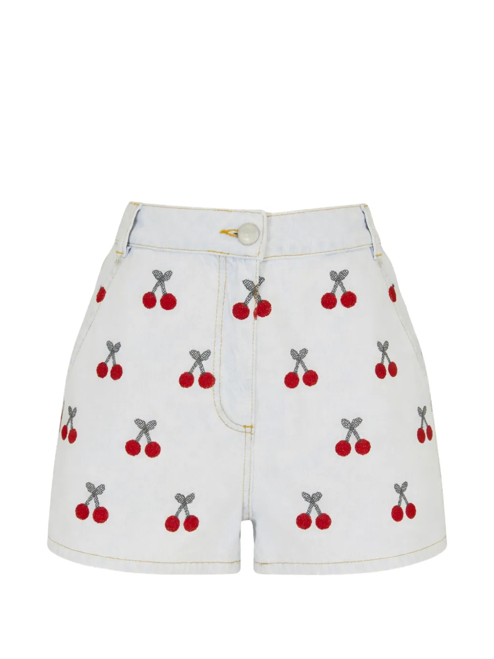 FARM Rio cherry-print shorts - Blu