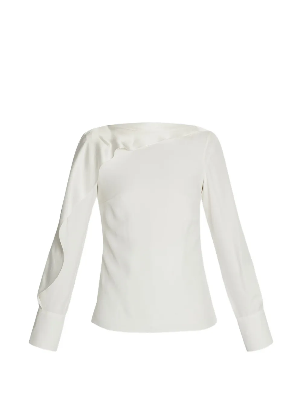 ERDEM satin draped blouse - Bianco