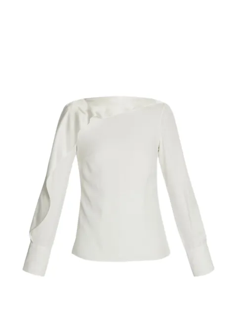 ERDEM satin draped blouse