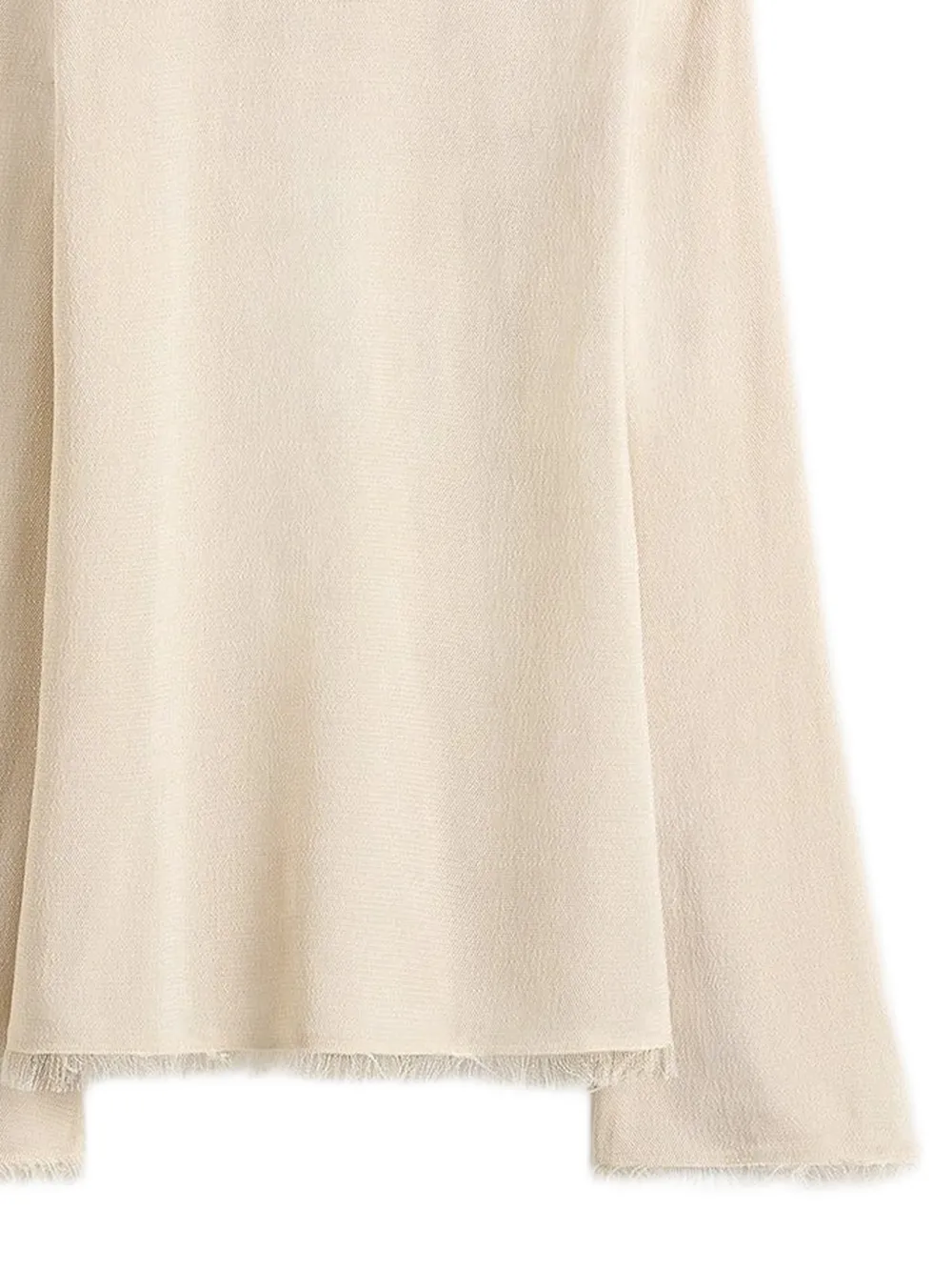 TOTEME Slim-fit top met franje Beige