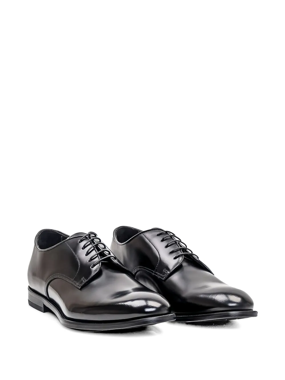 Doucal's leather lace-up shoes Zwart