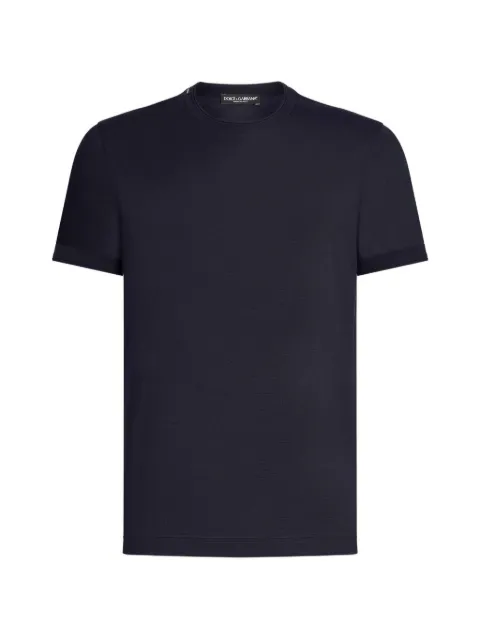 Dolce & Gabbana short-sleeved silk T-shirt