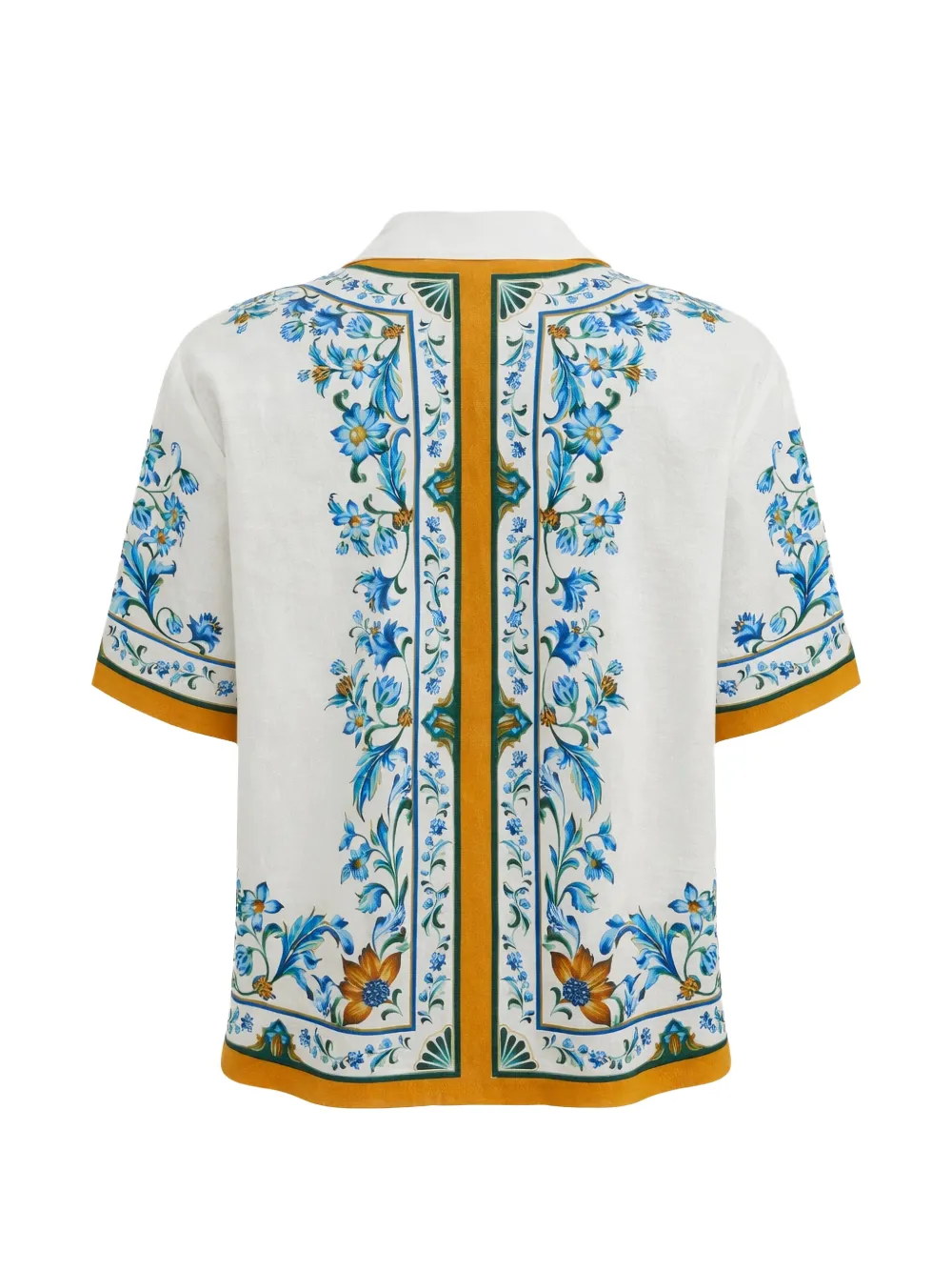 FARM Rio Flora blouse met tegel-patroon Wit