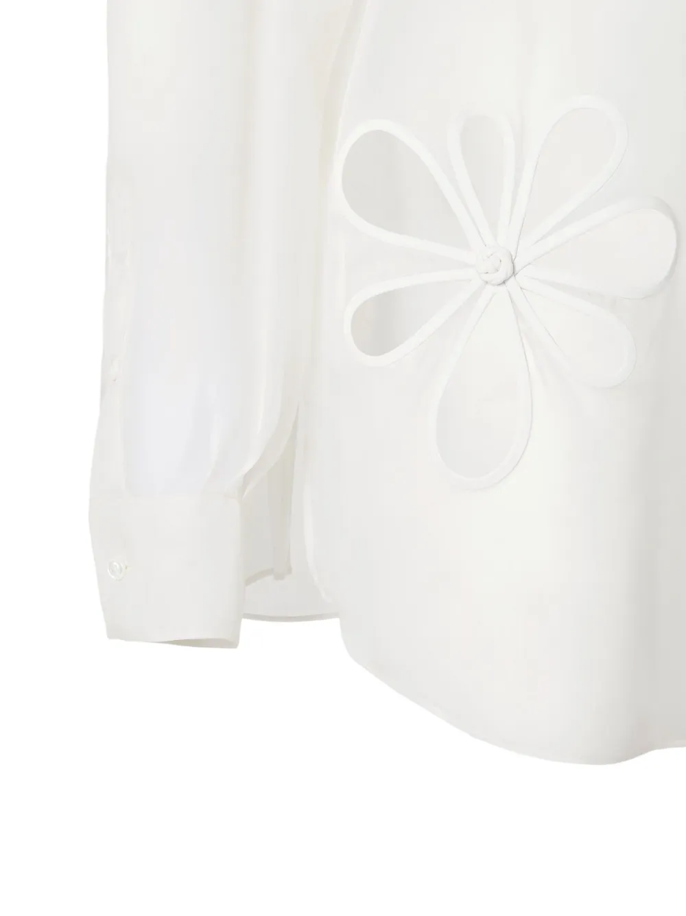 FENDI Overhemd met bloemapplicatie Wit