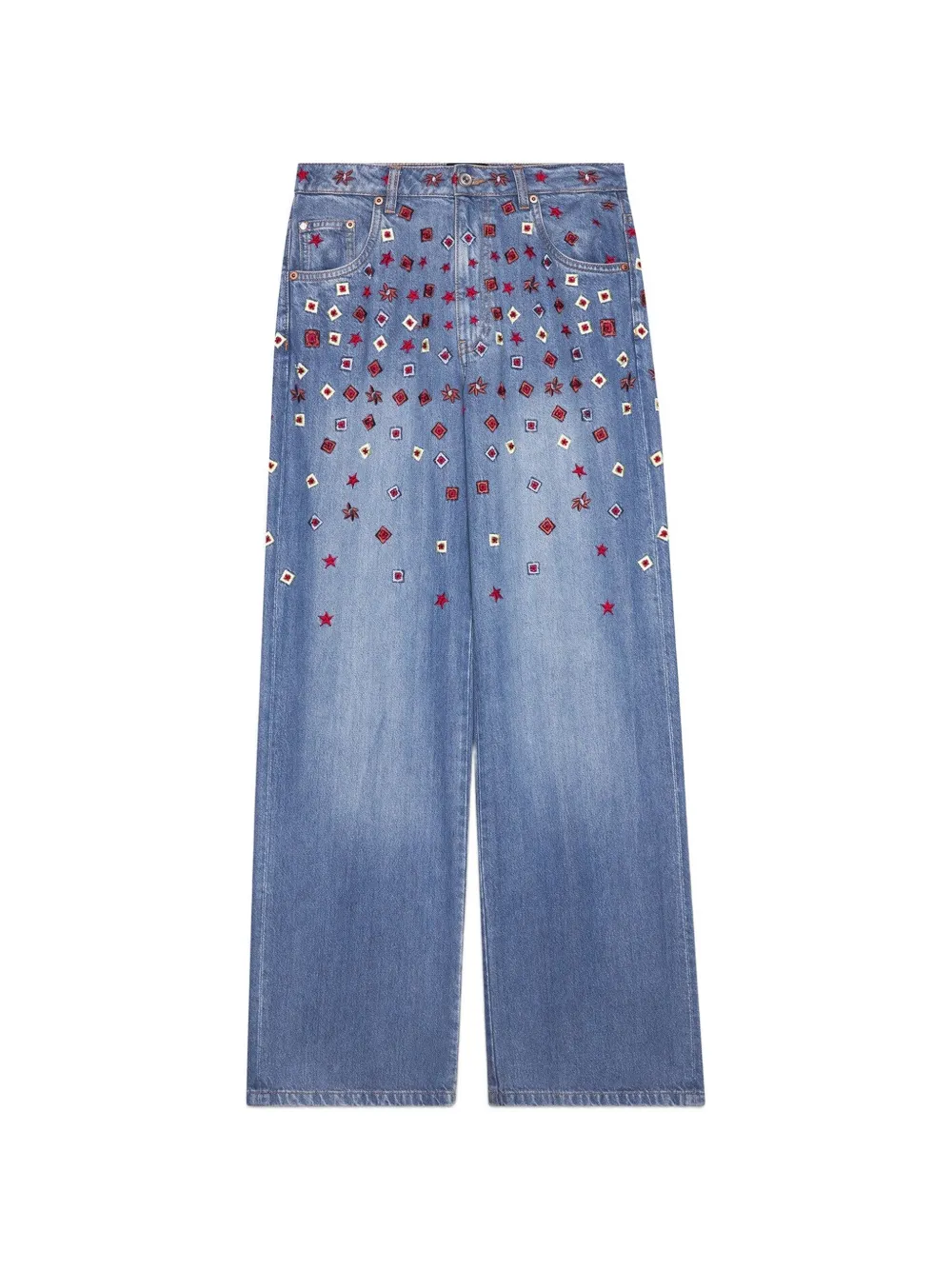 Ottod'Ame star-embellished trousers - Blu