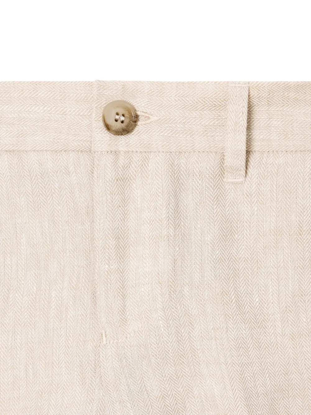 Emporio Armani Kids Shorts met visgraat patroon Beige