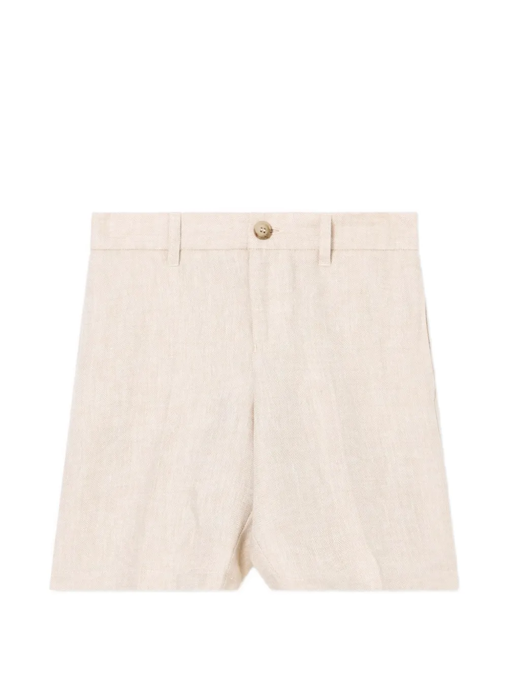 Emporio Armani Kids herringbone-pattern shorts - Toni neutri