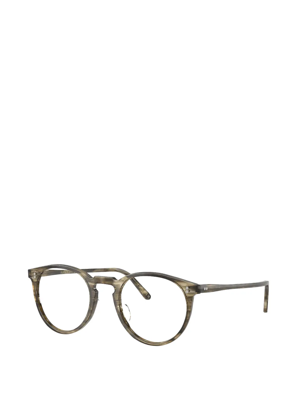 Oliver Peoples O'Malley zonnebril met rond montuur Groen