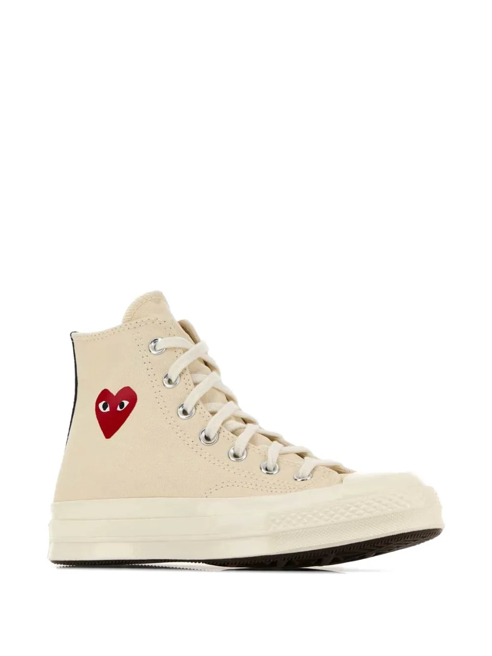Comme Des Garçons Play x Converse lace-up heart-logo sneakers Beige