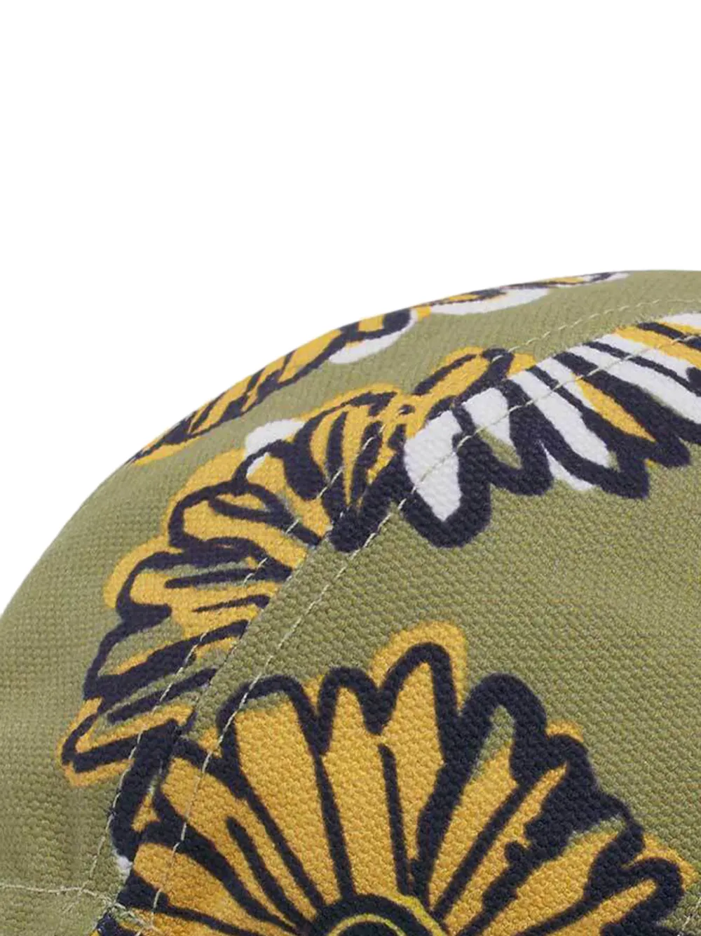Maison Kitsuné Honkbalpet met bloemenprint Groen