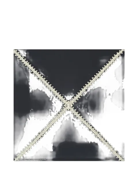 Nanushka crochet silk scarf