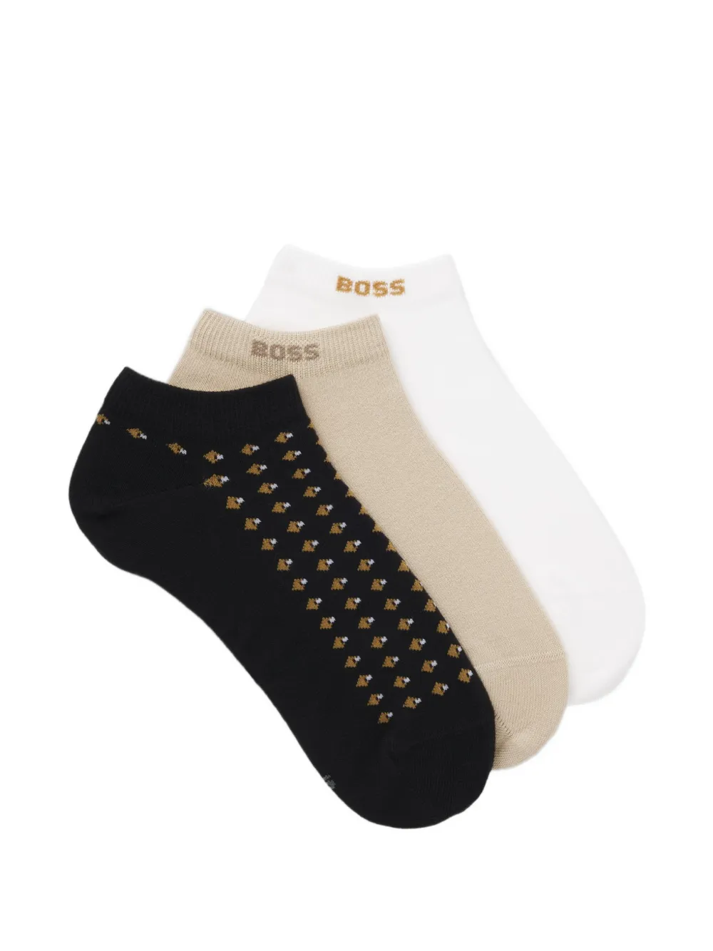 BOSS patterned socks set (set of three) - Nero