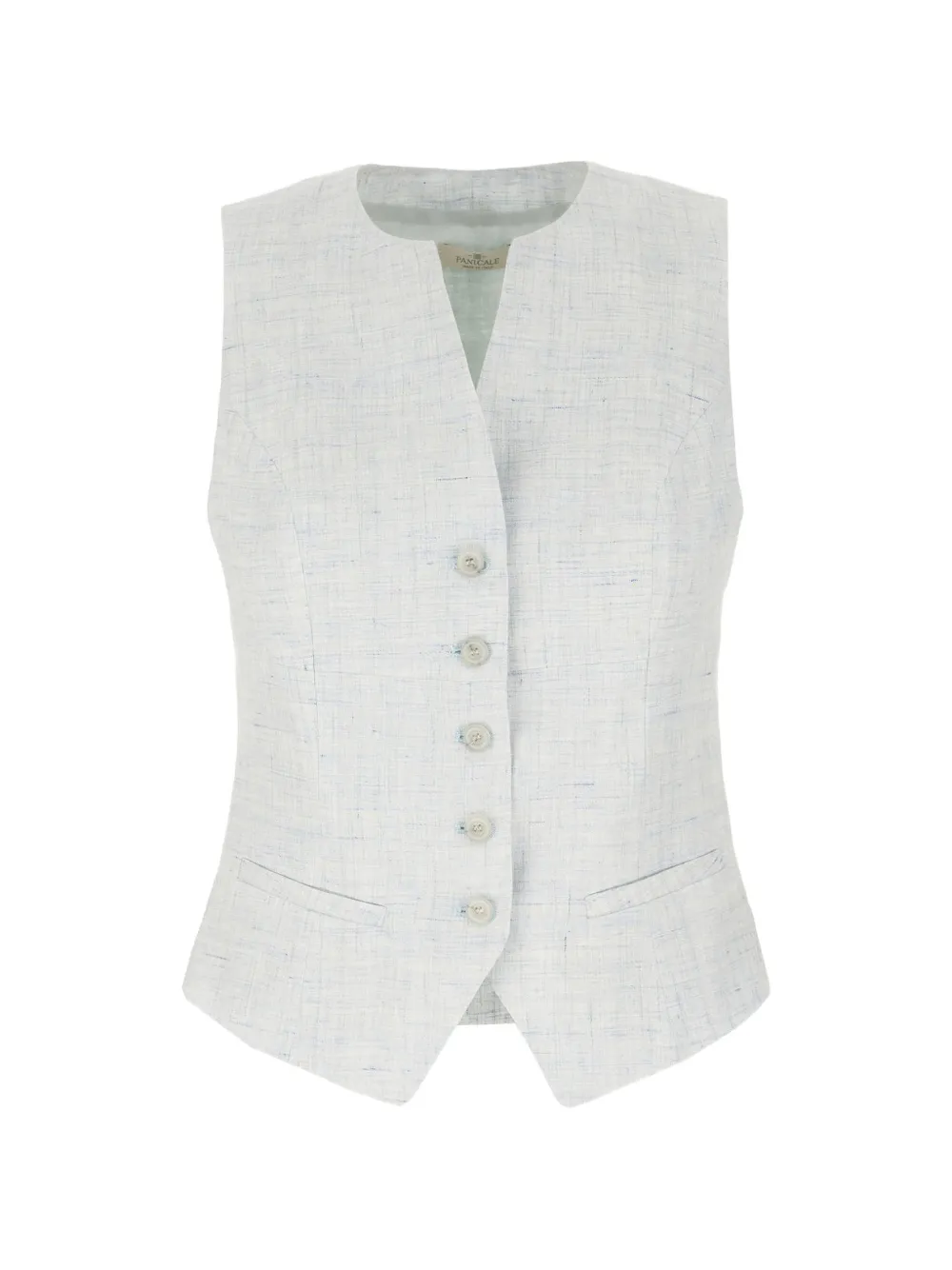 PANICALE buttoned waistcoat - Weiß