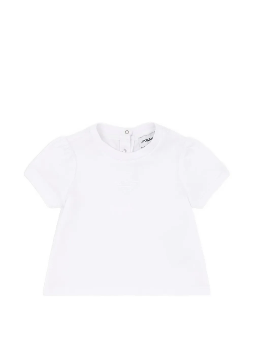 Emporio Armani Kids puff-sleeve T-shirt - Bianco