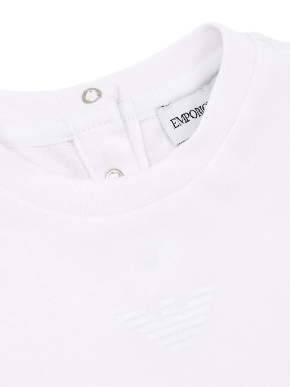Emporio Armani Kids T-shirt met pofmouwen Wit