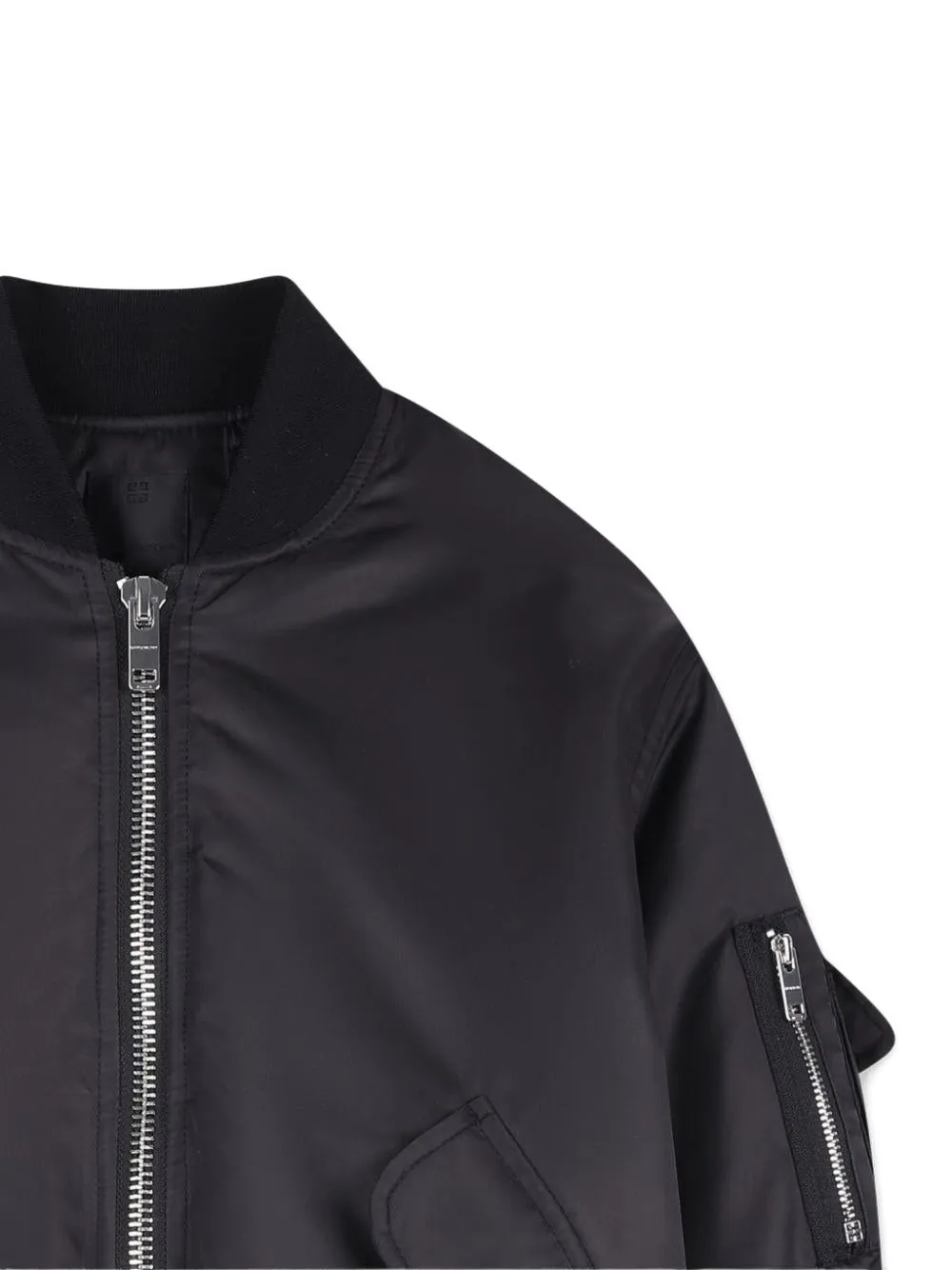 Givenchy Kids Bomberjack met ritssluiting Zwart